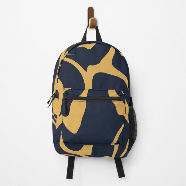 Item preview, Golden and Navy Fluid Swirl Pattern designed and sold by Owcomm.