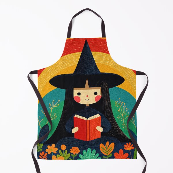 Item preview, Reading Rainbow Bookworm Witch Colorful Illustration designed and sold by GolDreamShop.