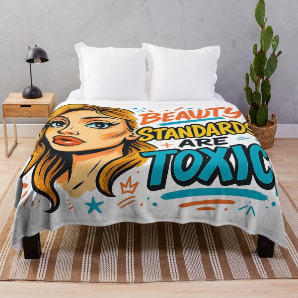 Item preview, Beauty Standards Are Toxic – Feminist Graffiti Pop Art Illustration designed and sold by Rushurban.