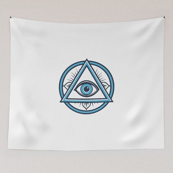 Item preview, Evil eye blue designed and sold by Lucky 777.