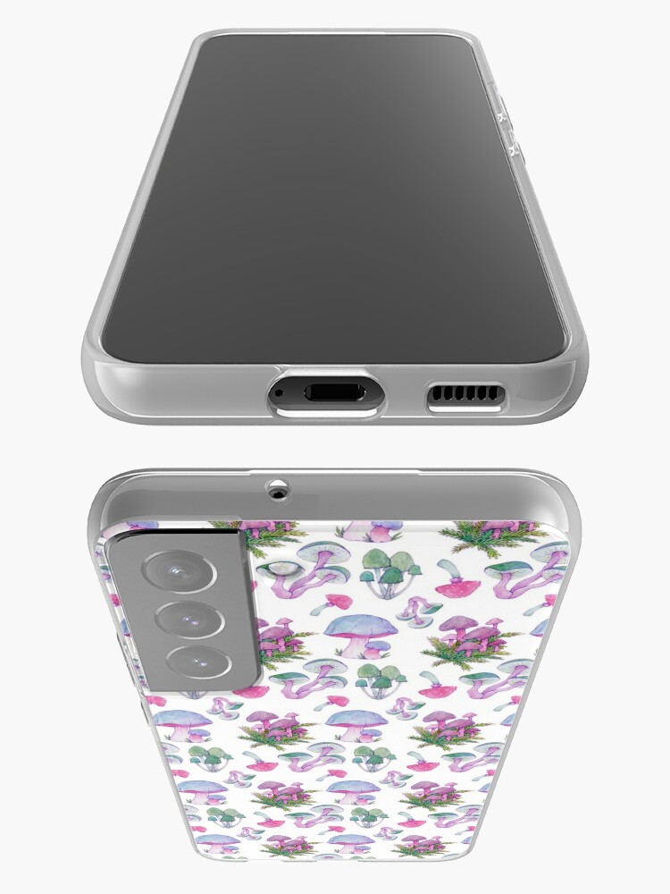 Discover Whimsical Bright Watercolor Mushroom Design | Samsung Galaxy Phone Case