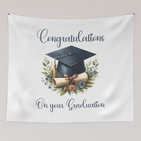 Item preview, Congratulations Graduation Card with Cap and Scroll designed and sold by BuxomBabe21.