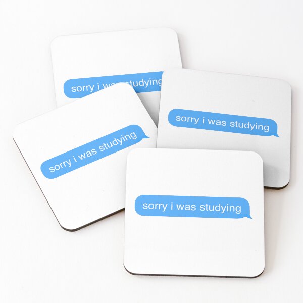 Item preview, "sorry i was studying" designed and sold by tea-rex23.
