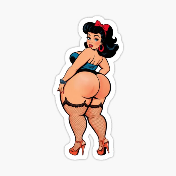 Aperçu de l'œuvre Art pin-up sensuel BBW dans un style rétro créée et vendue par HolaJosephina.