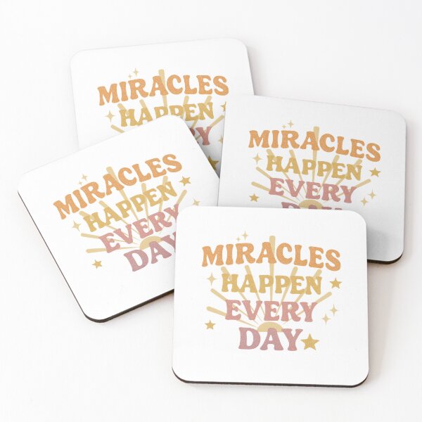 Item preview, Miracles Happen Every Day Retro Art designed and sold by dessertcruzing.