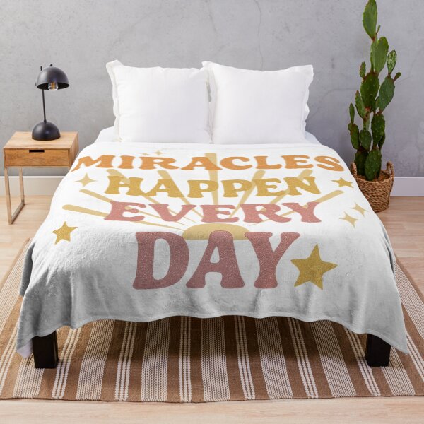 Item preview, Miracles Happen Every Day Retro Art designed and sold by dessertcruzing.