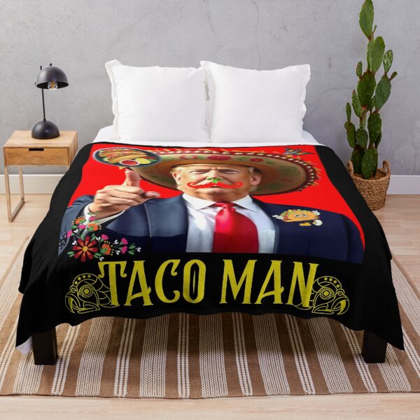 Item preview, TACO MAN Anti-trump Save Democracy Satire Design designed and sold by EarthArtDesigns.