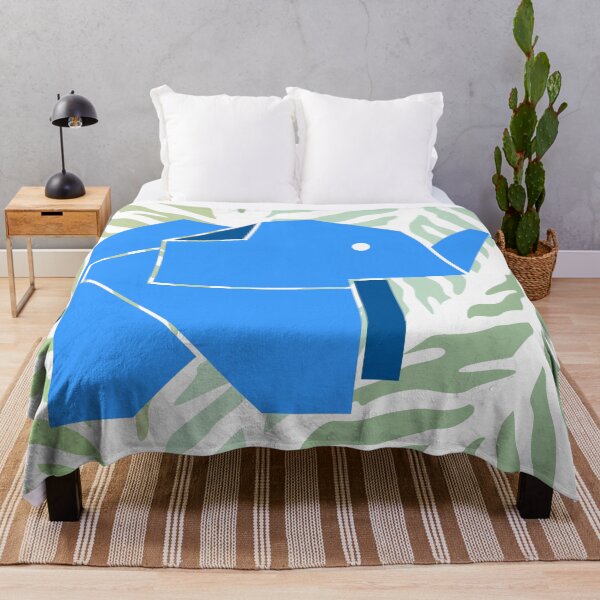 Item preview, Blue Origami Elephant with Leaf Pattern designed and sold by LipsLab.