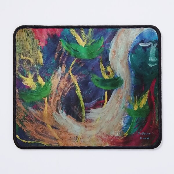 Being is art, original painting 62x42 Gouache Mouse Pad