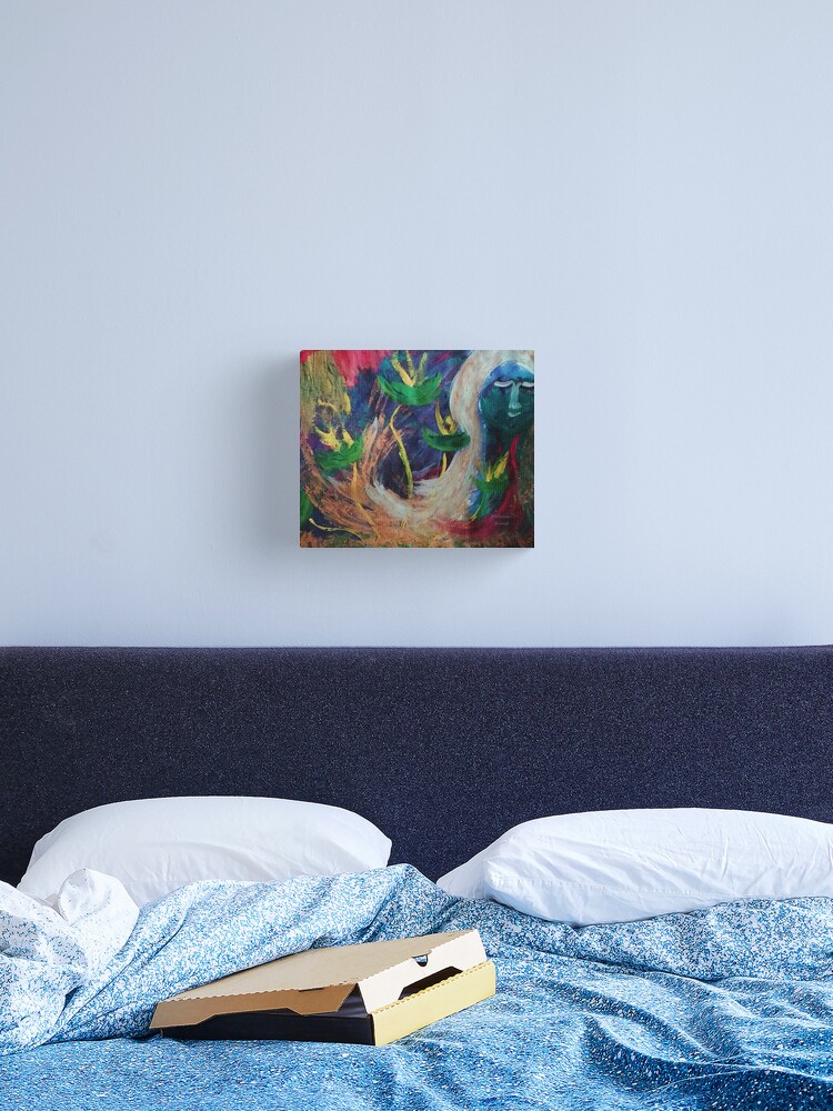 Thumbnail 2 of 3, Canvas Print, Being is art, original painting 62x42 Gouache designed and sold by Auszeitklang.