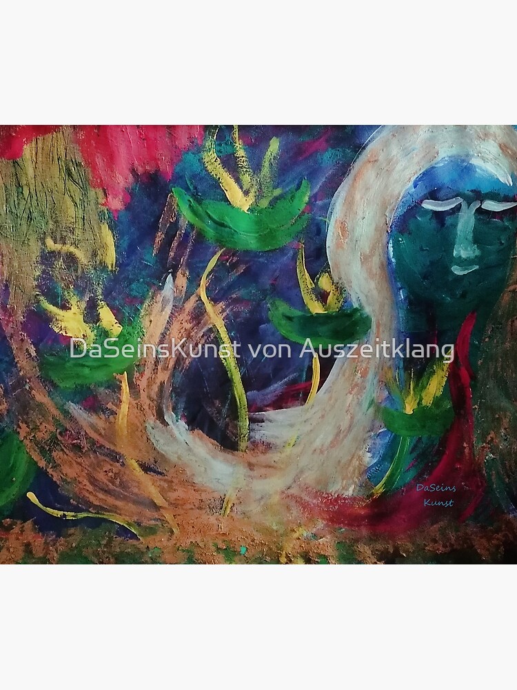 Thumbnail 3 of 3, Canvas Print, Being is art, original painting 62x42 Gouache designed and sold by Auszeitklang.