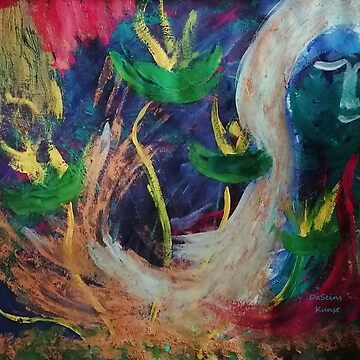 Artwork thumbnail, Being is art, original painting 62x42 Gouache by DaSeinsKunst von Auszeitklang