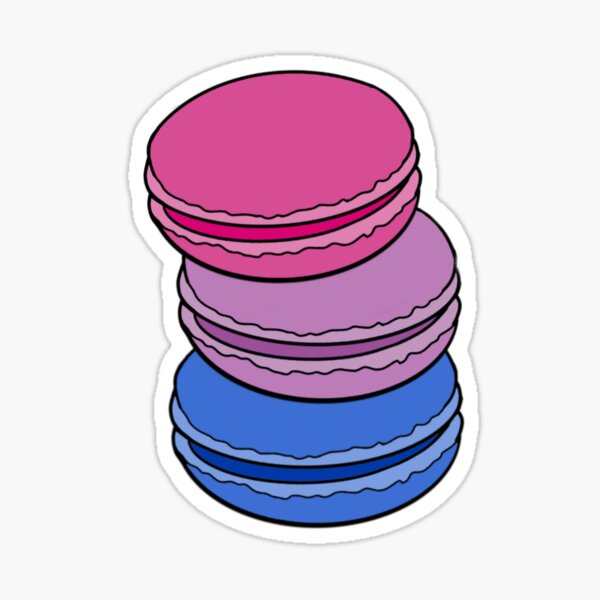 Item preview, Bisexueller Macaron-Stapel designed and sold by Lovely Hex Crafts.