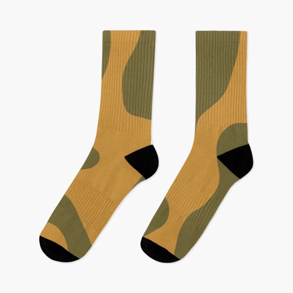 Item preview, Mustard and Brown Camouflage Wavy Pattern designed and sold by Owcomm.
