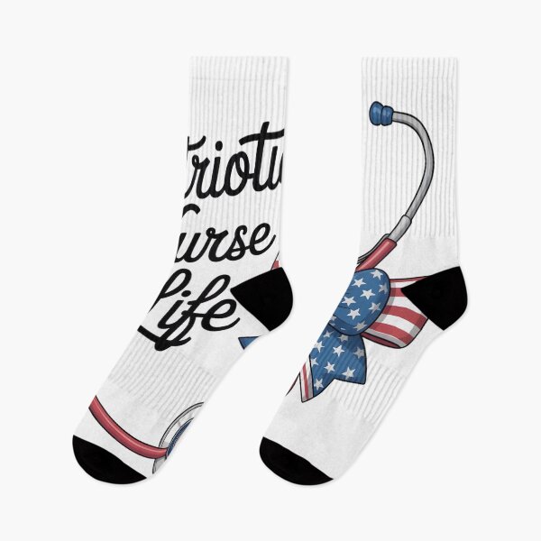 Item preview, Patriotic Nurse Life | USA Flag Bow Stethoscope Digital Art 2025 designed and sold by AnnDesignStudio.