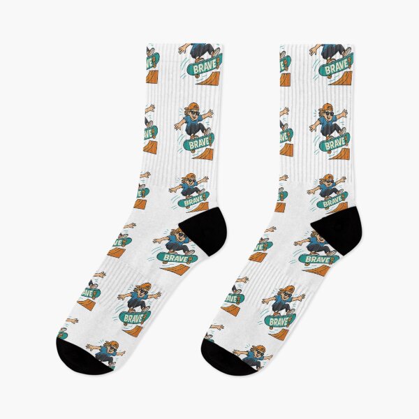 Item preview, Brave Skater Cartoon Ramp Art designed and sold by dessertcruzing.