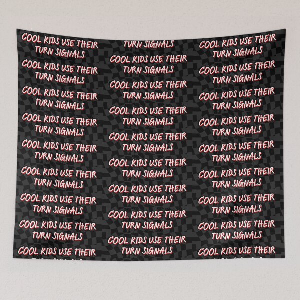 Item preview, Cool Kids Use Their Turn Signals Bumper Sticker designed and sold by nbcryptid.