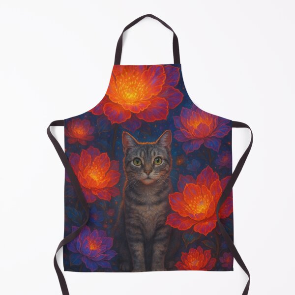 Item preview, Cat with Glowing Flowers designed and sold by RSRed.
