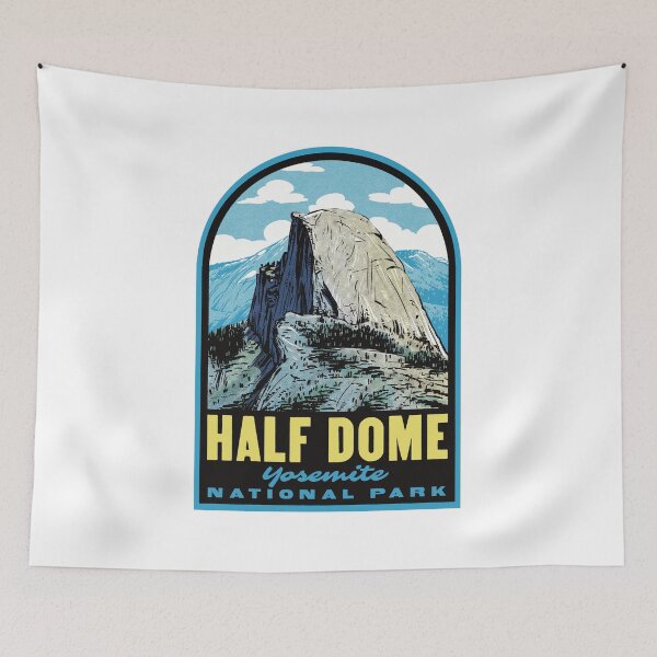 Item preview, Half Dome Yosemite National Park Retro designed and sold by HalpinDesign.