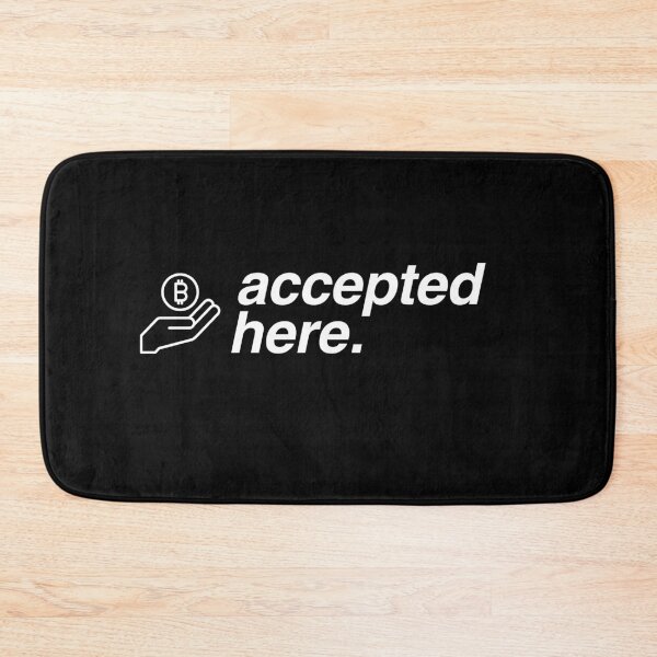 Item preview, bitcoin accepted here crypto design designed and sold by FranksDesignHub.