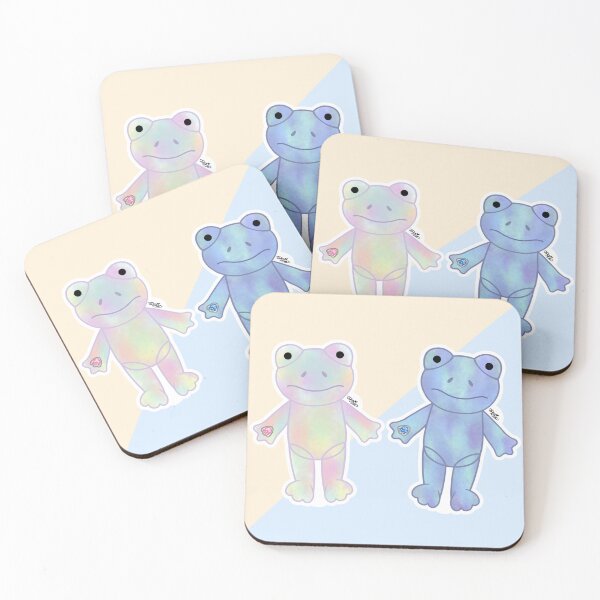 Item preview, Build a Bear Rainbow Clouds Frog + Hoppy Swirls Frog designed and sold by digidoodles.