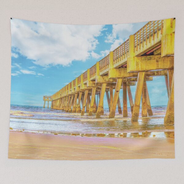 Item preview, The Old Jacksonville Beach Pier, Painterly designed and sold by Kay Brewer.