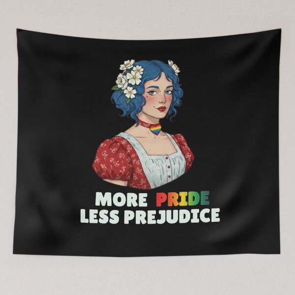 Item preview, More Pride Less Prejudice LGBTQ Rainbow Pride Month  designed and sold by ArtFromBeyond.