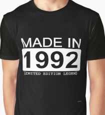 Made In 1992 Limited Edition Legend - Born in 1992 Graphic T-Shirt
