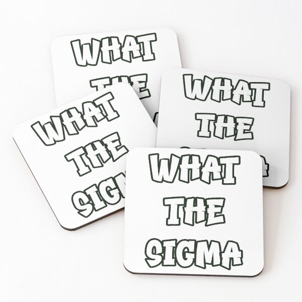 Item preview, What the Sigma – Minimalist Outlined Typography Design designed and sold by EmeraldeaDesign.