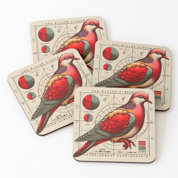 Item preview, Red-billed Pigeon 4 designed and sold by theAVIARY7.