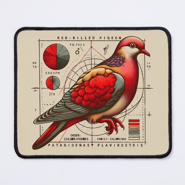 Item preview, Red-billed Pigeon 4 designed and sold by theAVIARY7.
