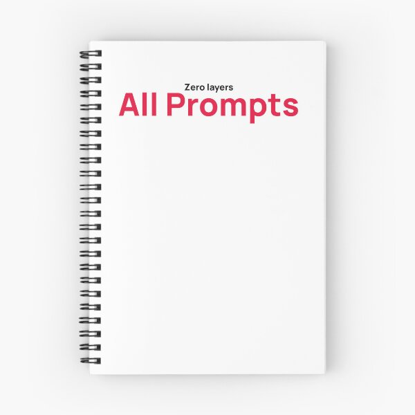 Item preview, Zero Layers, All Prompts – Pure AI Creativity White designed and sold by grafik.