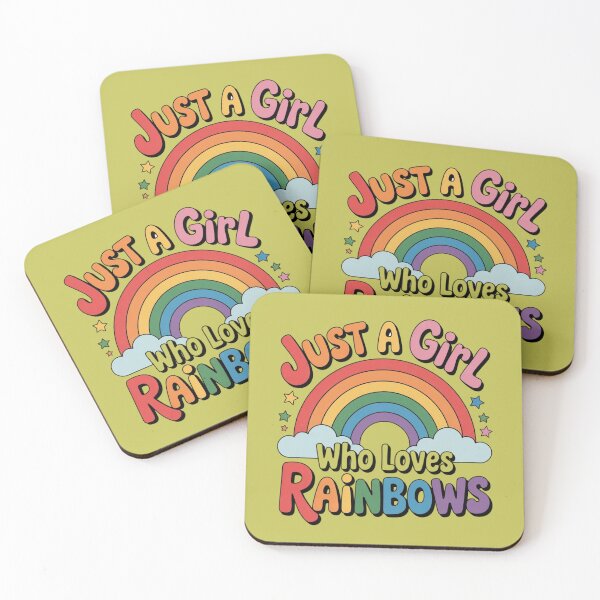 Item preview, Just a girl who loves rainbows  designed and sold by DropRomance.