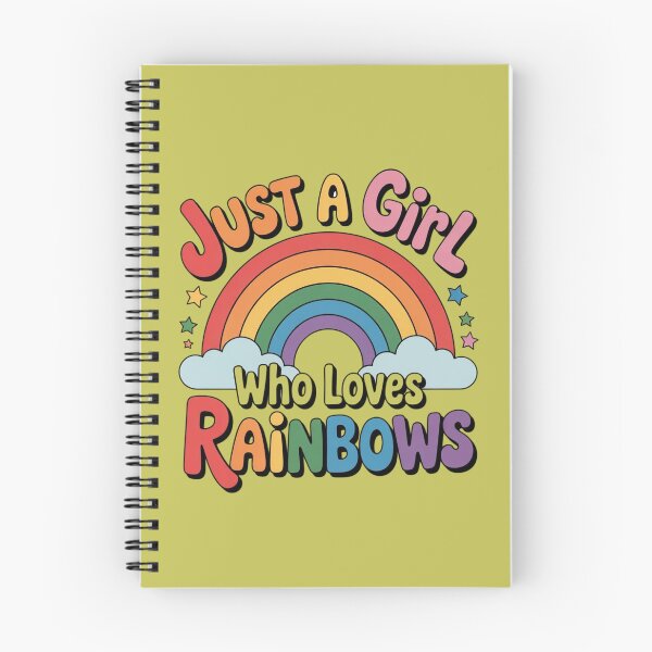 Aperçu de l'œuvre Juste une fille qui aime les arcs-en-ciel créée et vendue par DropRomance.