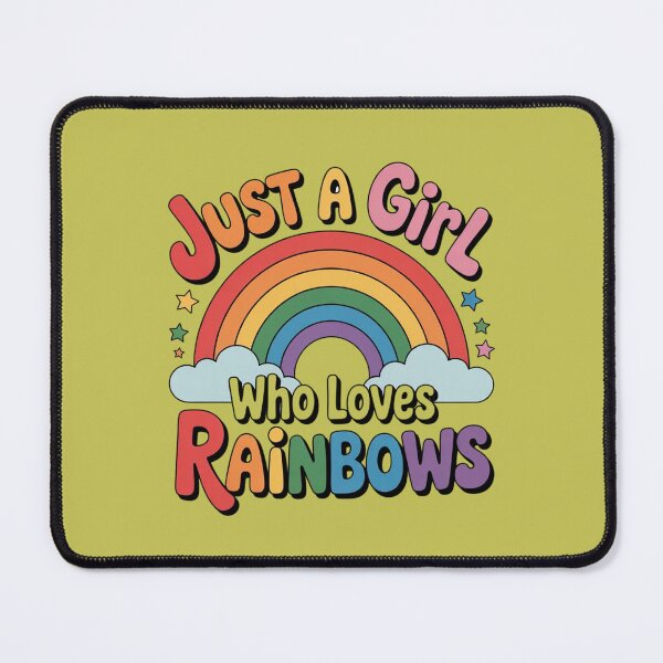 Item preview, Just a girl who loves rainbows designed and sold by DropRomance.