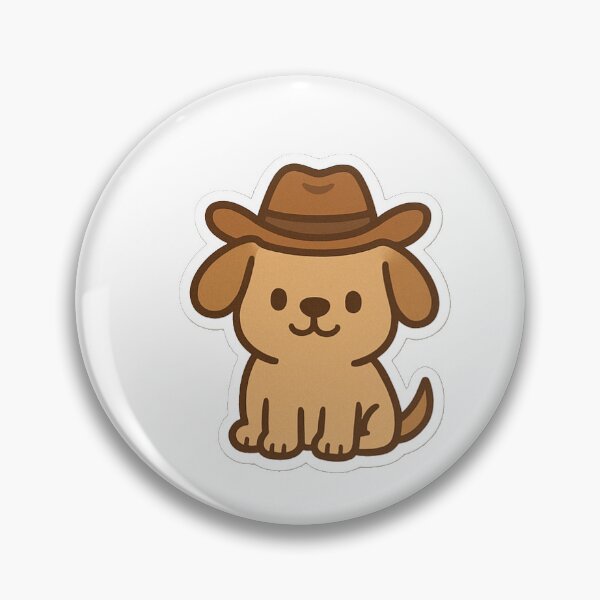 Artikelvorschau, niedlichen Cartoon-Labrador-Hund mit einem Cowboyhut entworfen und verkauft von PKPrintz.