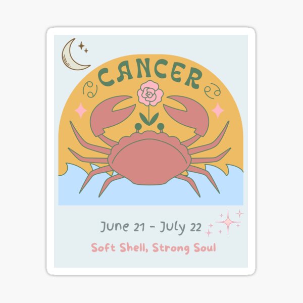 Item preview, Cancer Zodiac Sign | Soft Minimal Astrology Design designed and sold by Sparlio.