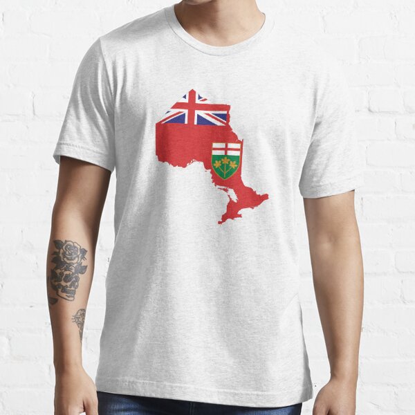 Ontario Flag Map T Shirt For Sale By Abbeyz71 Redbubble Ontario