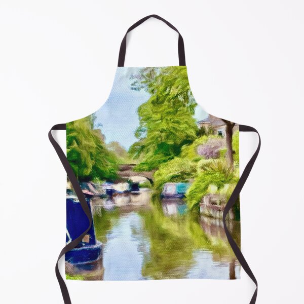 Item preview, A Peaceful English Waterway – Impressionist Canal Scene designed and sold by Pamela Storch.
