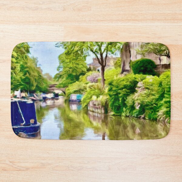 Item preview, A Peaceful English Waterway – Impressionist Canal Scene designed and sold by Pamela Storch.