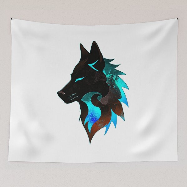 Item preview, Wolf Tribal - Blue designed and sold by StefAnimal.