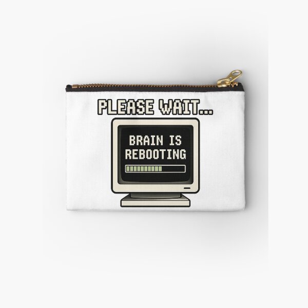 Item preview, Please Wait… Brain Is Rebooting – Retro PC Parody designed and sold by ⭐Anistore⭐.