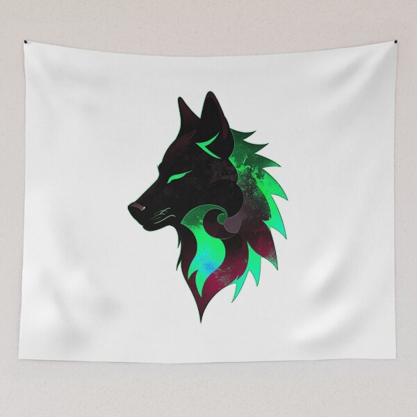 Item preview, Wolf Tribal - Green designed and sold by StefAnimal.