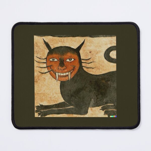 Item preview, "The Evil One's Cat", medieval painting, 6th century AD designed and sold by PatronesKawai.