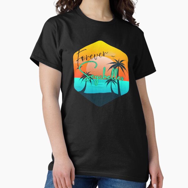 Item preview, Forever Seychelles - Tropical Paradise Sunset Hexagon designed and sold by Pomega-Q.