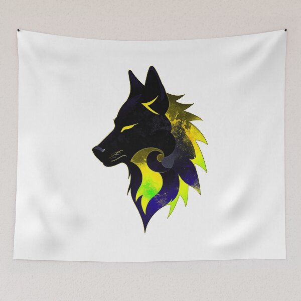 Item preview, Wolf Tribal - Yellow designed and sold by StefAnimal.