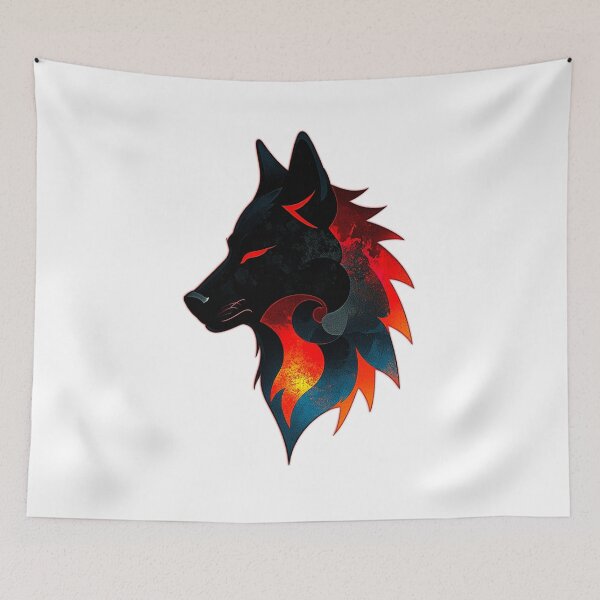 Item preview, Wolf Tribal - Red designed and sold by StefAnimal.