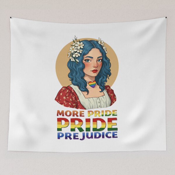 Item preview, More Pride Less Prejudice LGBTQ Rainbow Pride Month  designed and sold by ArtFromBeyond.
