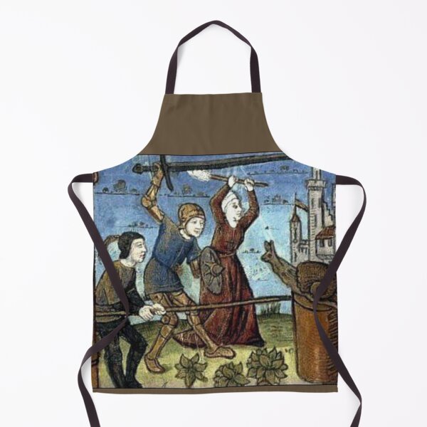 Item preview, "3 against one", medieval painting, 11th century AD designed and sold by PatronesKawai.