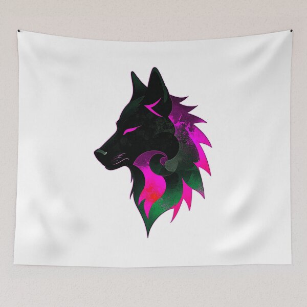 Item preview, Wolf Tribal - Pink designed and sold by StefAnimal.